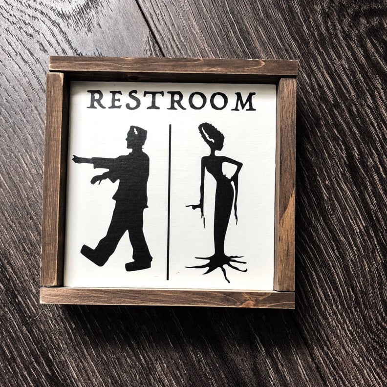 Halloween Restroom Sign