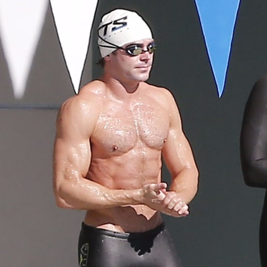 Zac Efron Taking a Swimming Class in LA Pictures