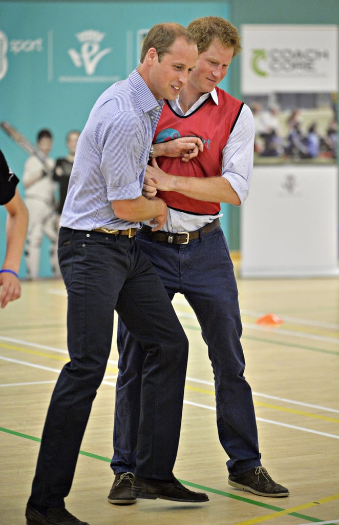 Pictures of Prince William and Prince Harry Playing Sports