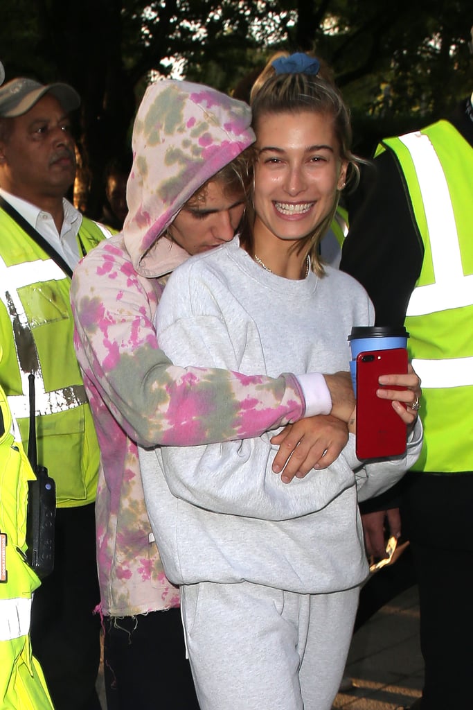 Justin Bieber Tie-Dye Sweatshirt Singing in London