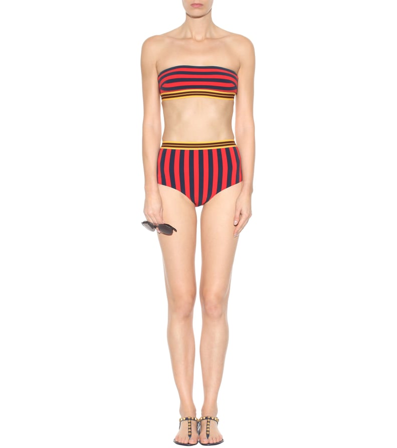 Stella McCartney Striped bandeau bikini