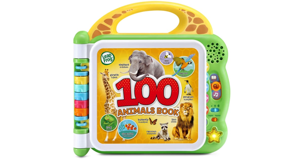 LeapFrog 100 Animals Book, Green Best Learning Toys POPSUGAR Family