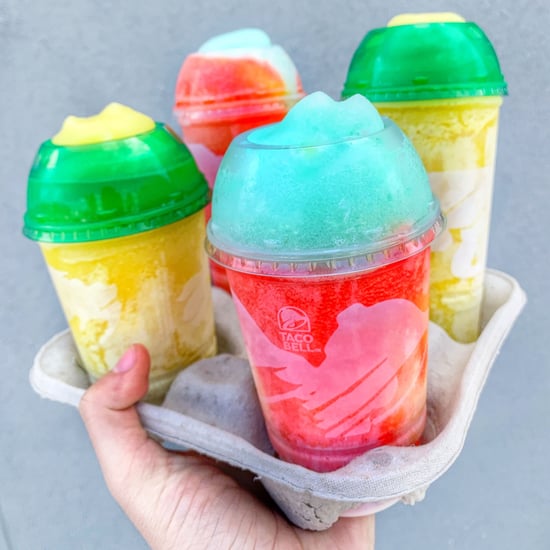 Taco Bell's Pineapple Whip Freeze and Tie-Dye Freeze Drinks