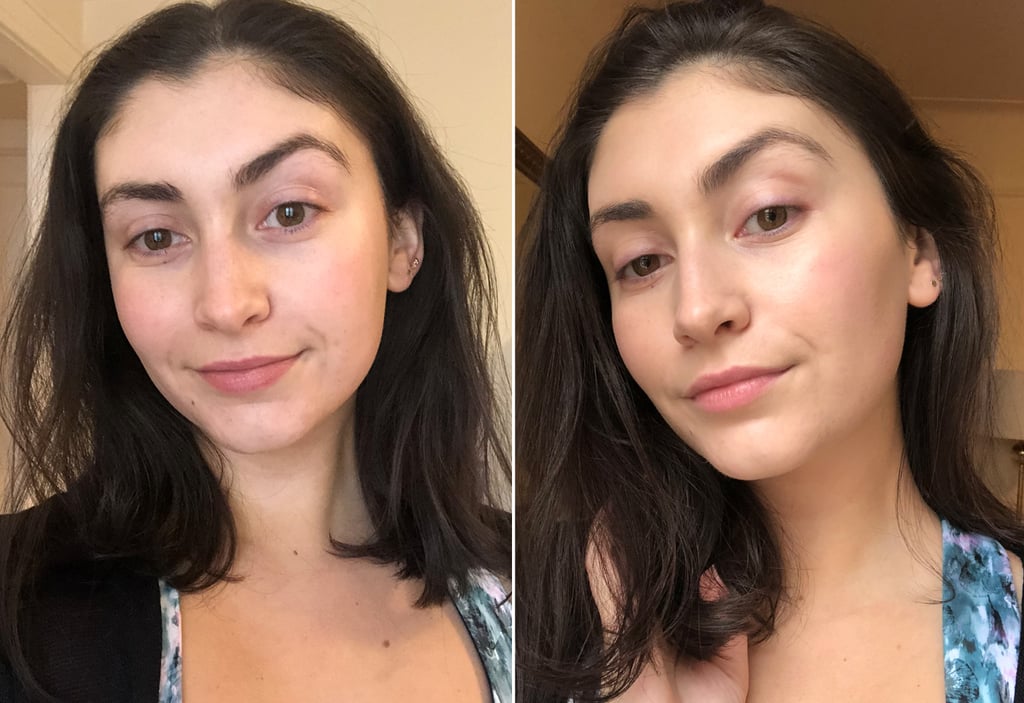 Before and After Using the Urban Decay Hydromaniac Glowy Tinted Hydrator Foundation