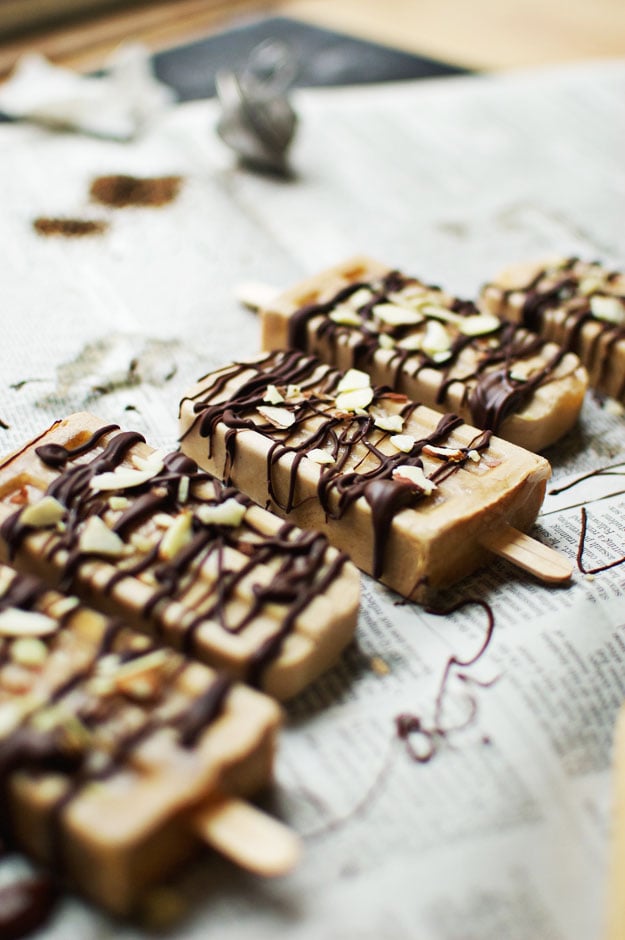 Creamy Vegan Chai Coconut Popsicles