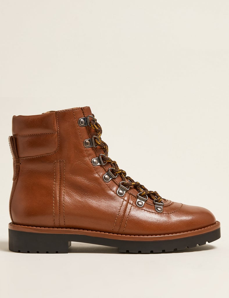 M&S Leather Hiker Ankle Boots