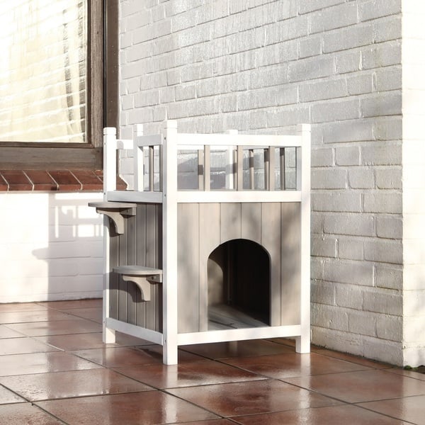 Trixie Pet Products Wooden Cat Home With Balcony