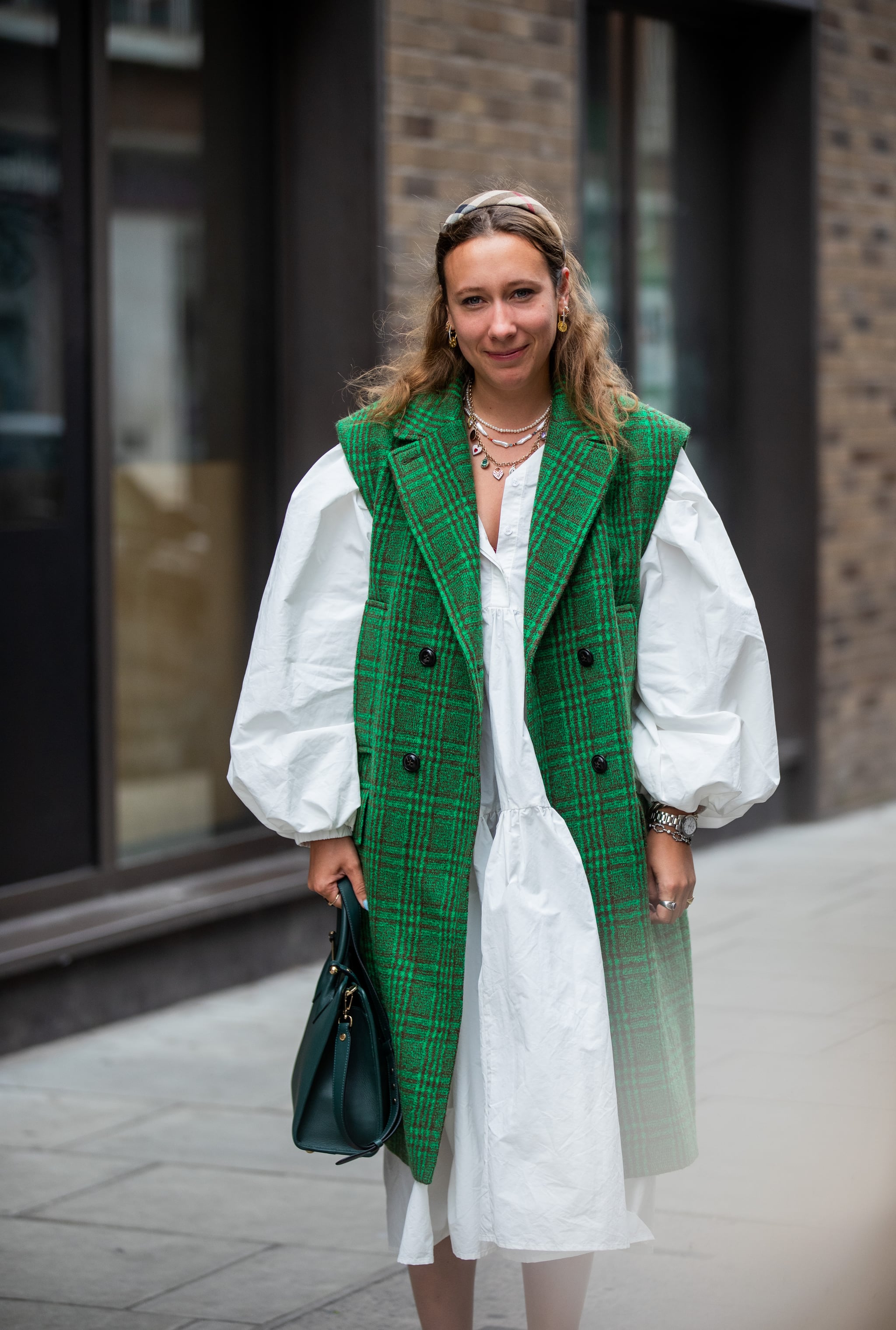 Green vest deals outfit