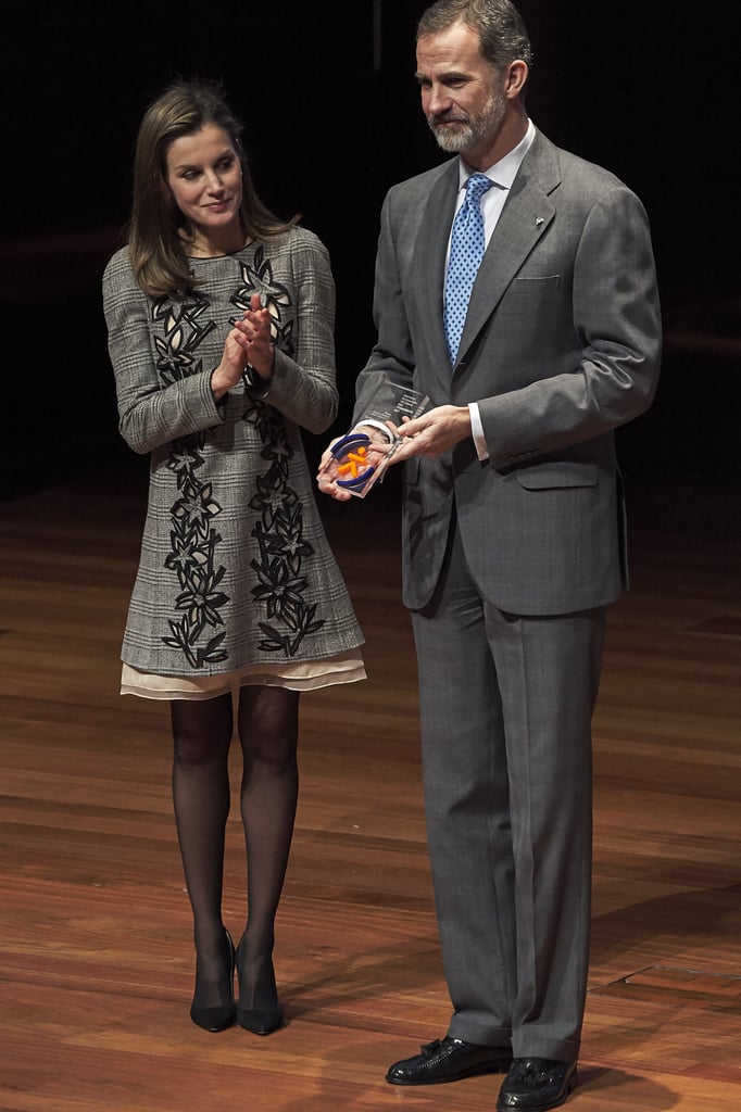 Letizia in Carolina Herrera, January 2018