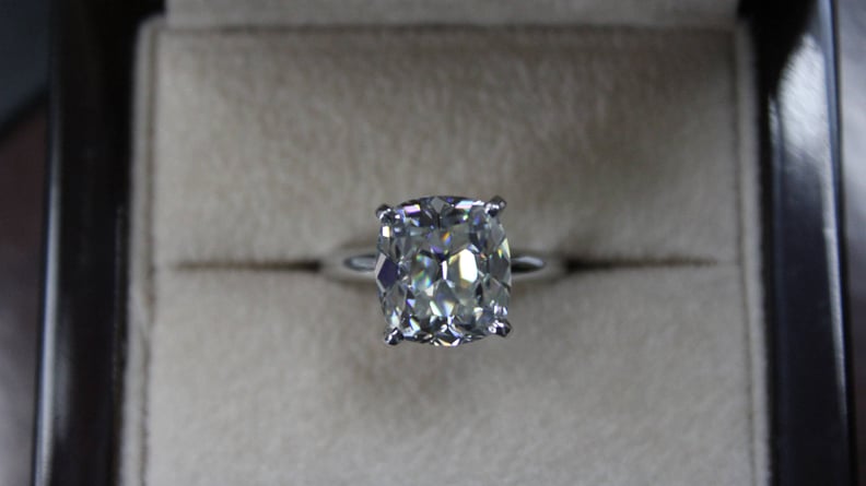 Raven Fine Jewelers Antique Cushion Moissanite Solitaire