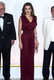 Queen Letizia Showed Up and Showed Out in This Gorgeous Burgundy Jumpsuit