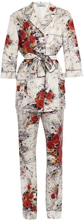 Prada Floral-Print Pyjama Set