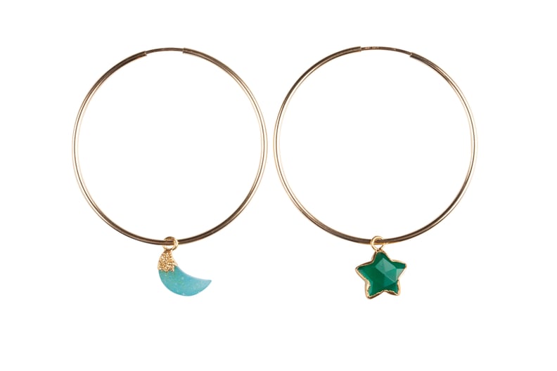 Civetta Mismatch Star and Moon Earrings