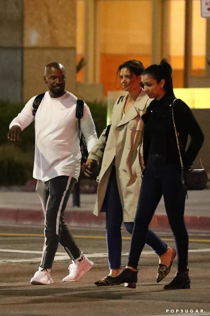 Katie Holmes With Corinne and Jamie Foxx in LA April 2019