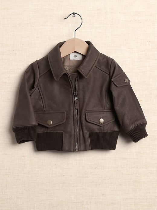 Baby Heritage Leather Flight Jacket