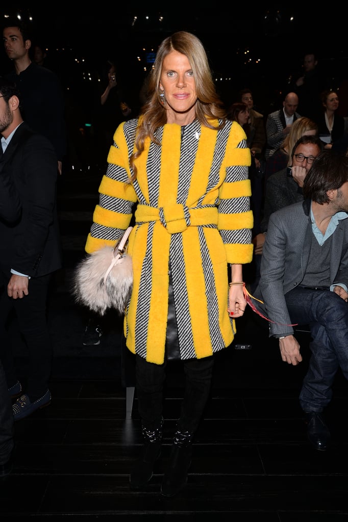 Anna Dello Russo at the Gucci menswear show.