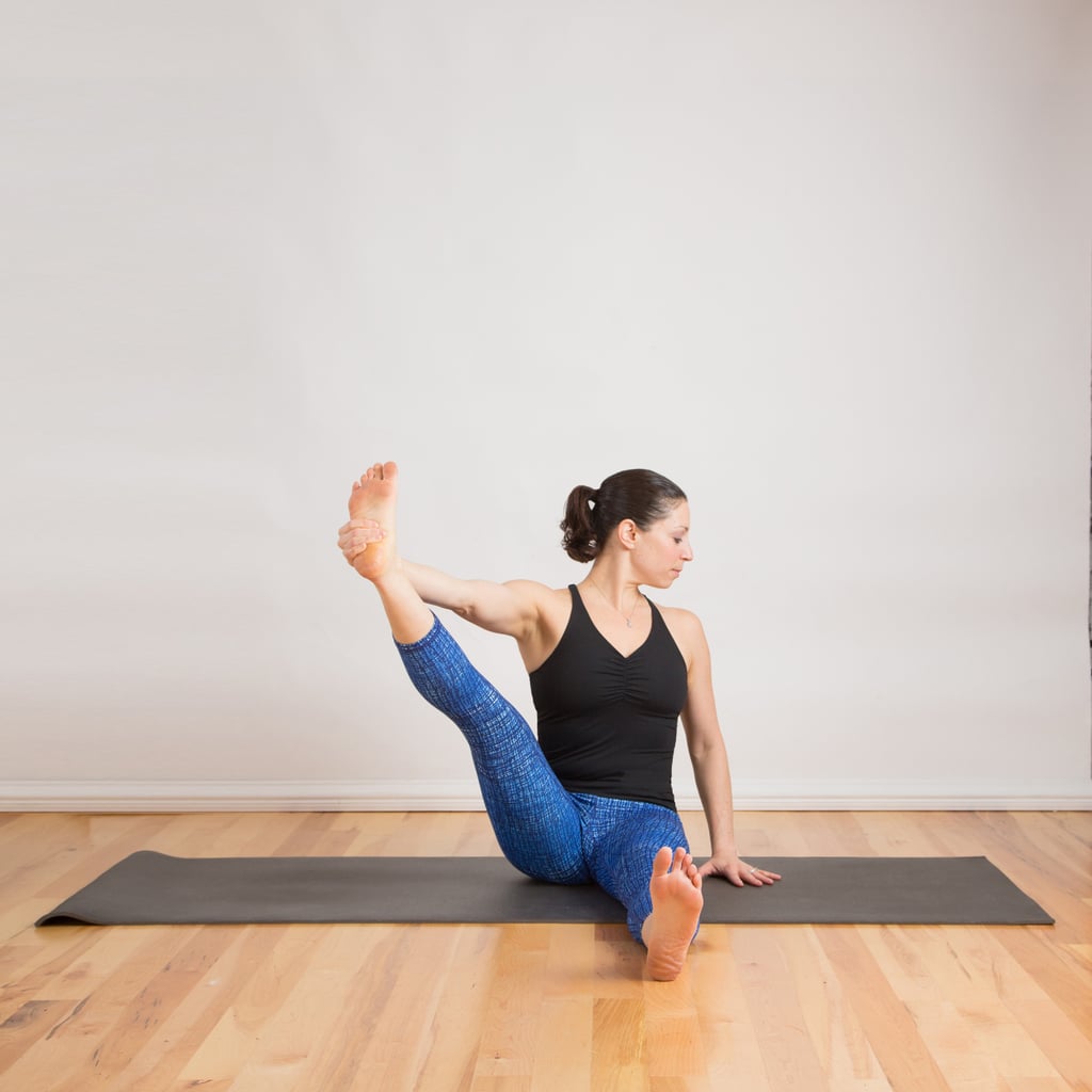 Modified Side Heron Pose | Hamstring Stretches Yoga Sequence | POPSUGAR ...