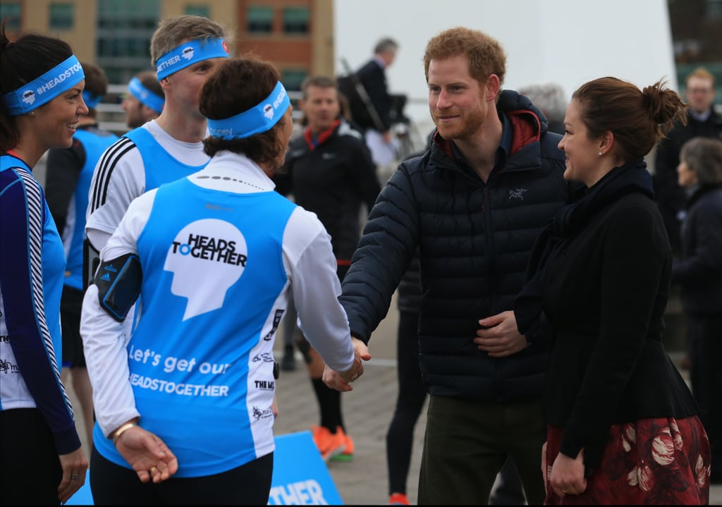 Prince Harry at Training Session in England February 2017