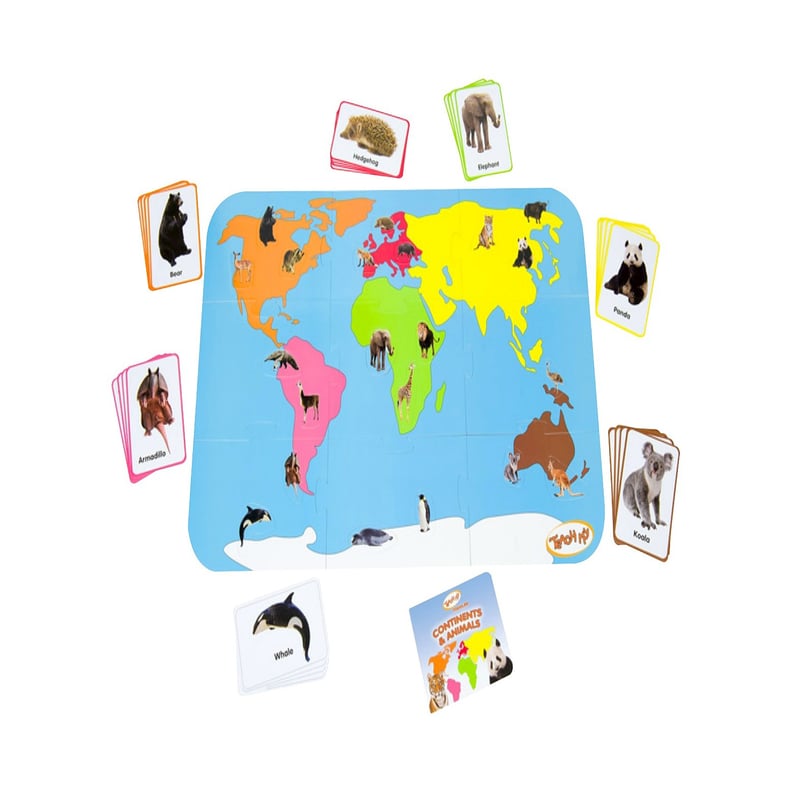 Teach My Toddler Continents and Animals