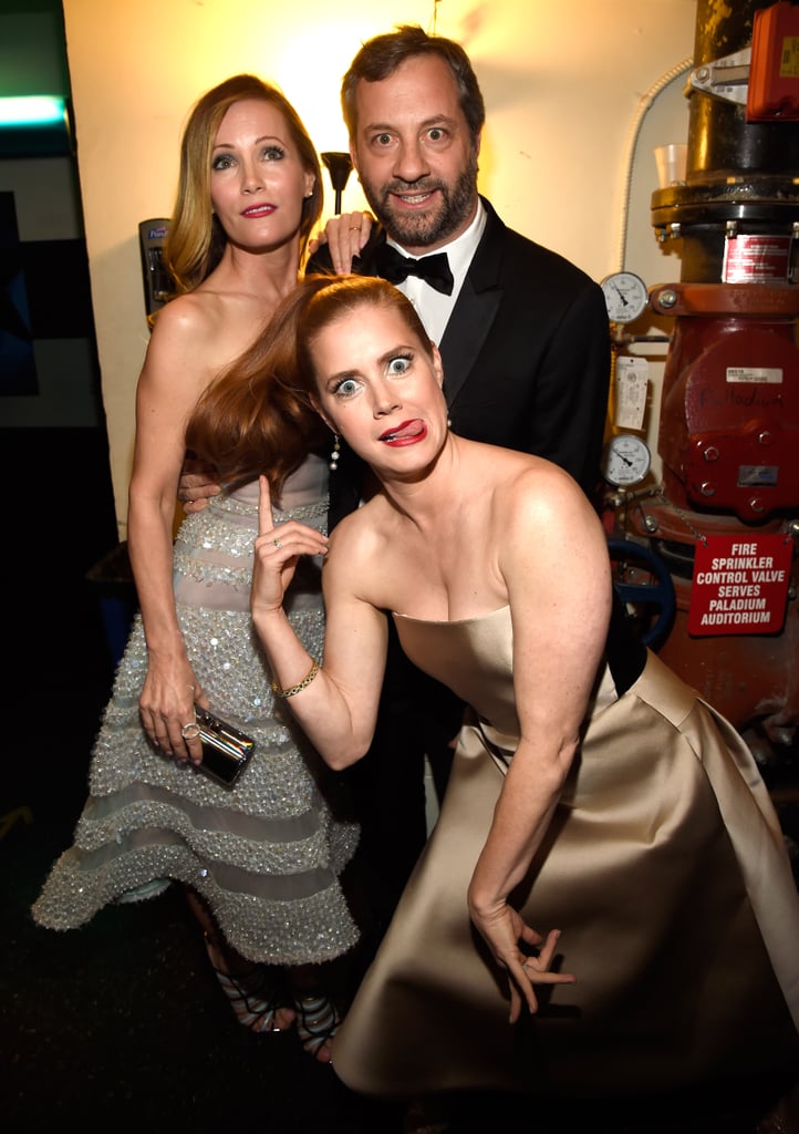 Leslie Mann and her husband, Judd Apatow, got goofy with Amy Adams.