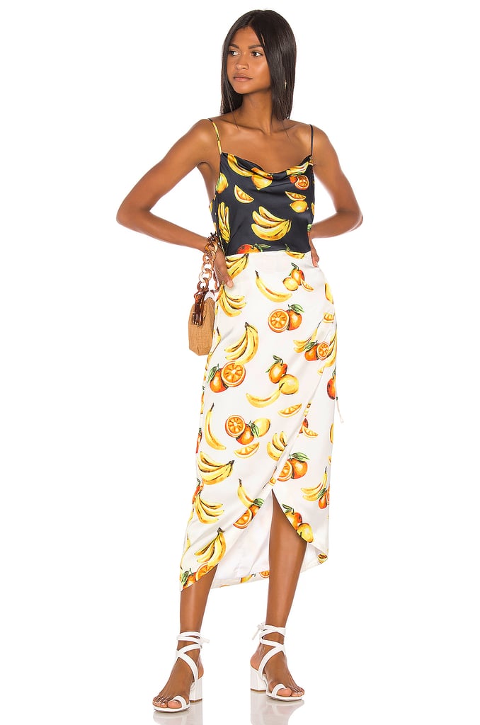 Song of Style Cleo Midi Dress in Fruit Multi from Revolve.com