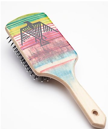 Free People Hand-Painted Wooden Brush