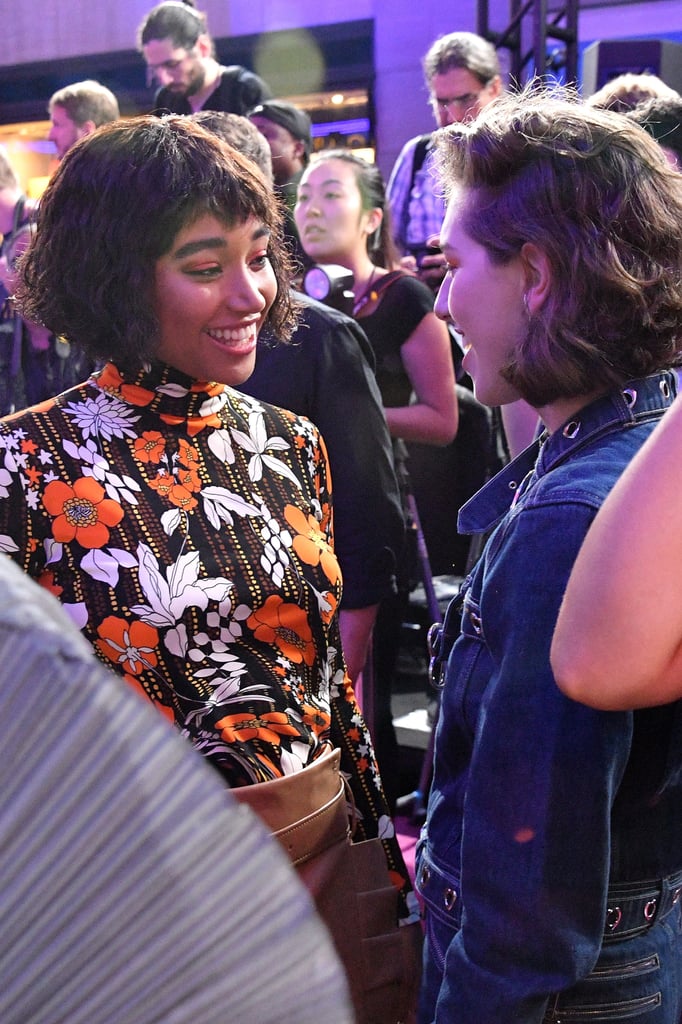 Amandla Stenberg and Mikaela Straus Matching Makeup at VMAs