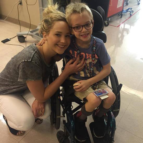 Jennifer Lawrence at Shriners Hospital For Children