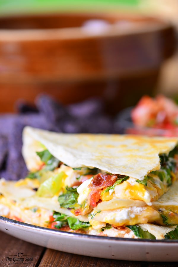 Chicken Club Quesadillas