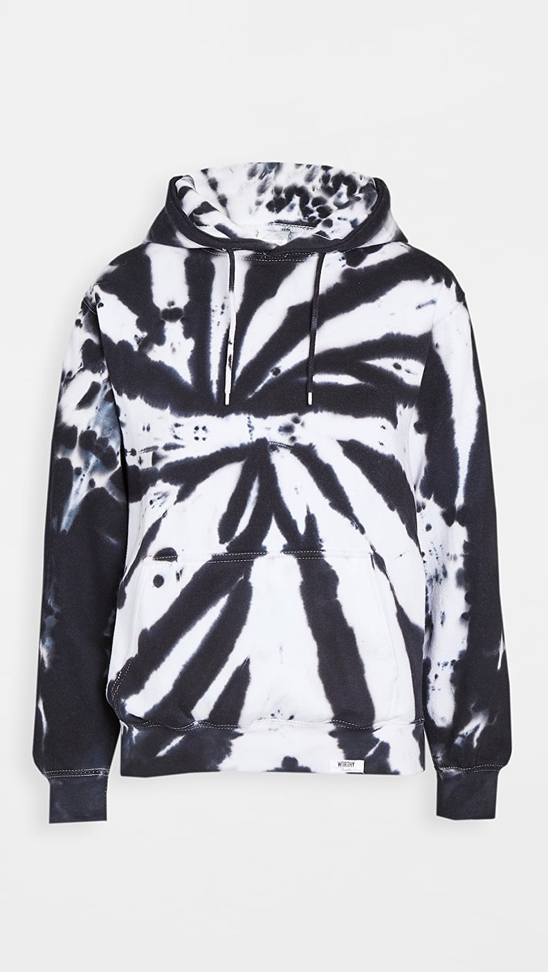 Worthy Threads Black Tie Dye Hoodie