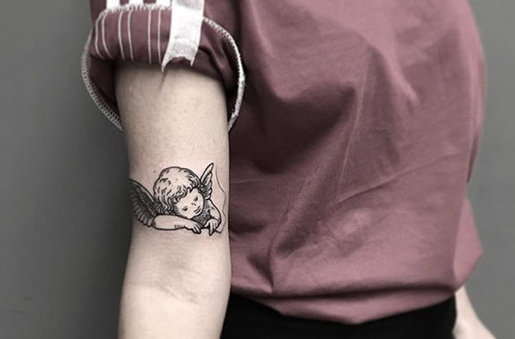 Guardian Angel Temporary Tattoo Sticker - OhMyTat