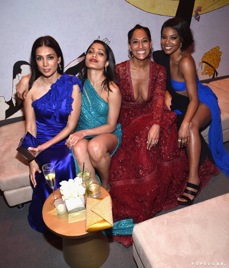 Pictured: Freida Pinto, Gabrielle Union, and Tracee Ellis Ross