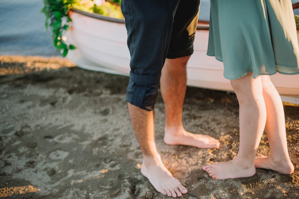 Engagement Photos in a Rowboat