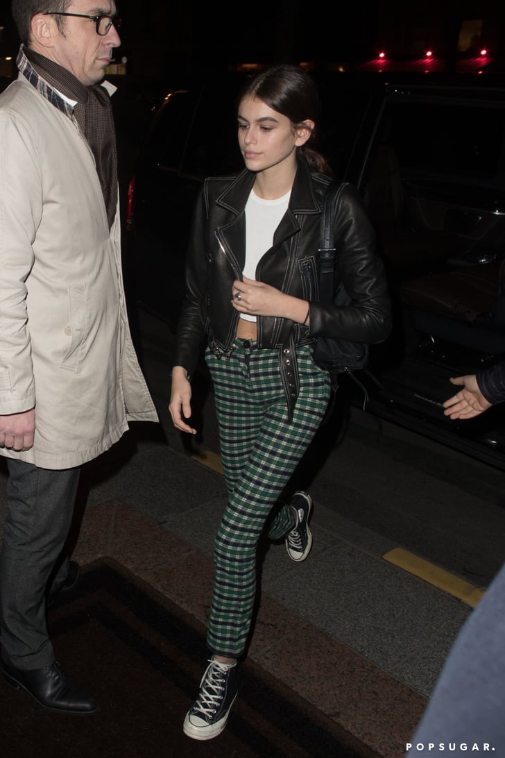 Kaia Gerber Wearing Converse Sneakers