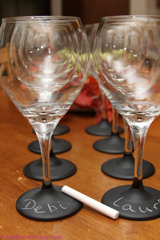 Chalkboard Wine Glasses