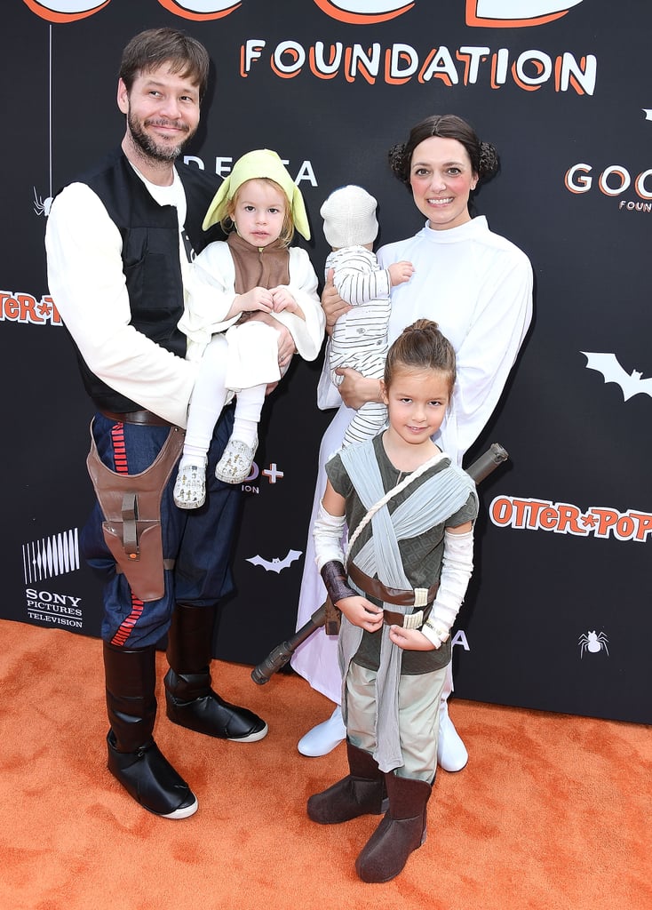 Ike Barinholtz and Erica Hanson as Han Solo and Princess Leia Ike Barinholtz and Erica Hanson as Han Solo and Princess Leia