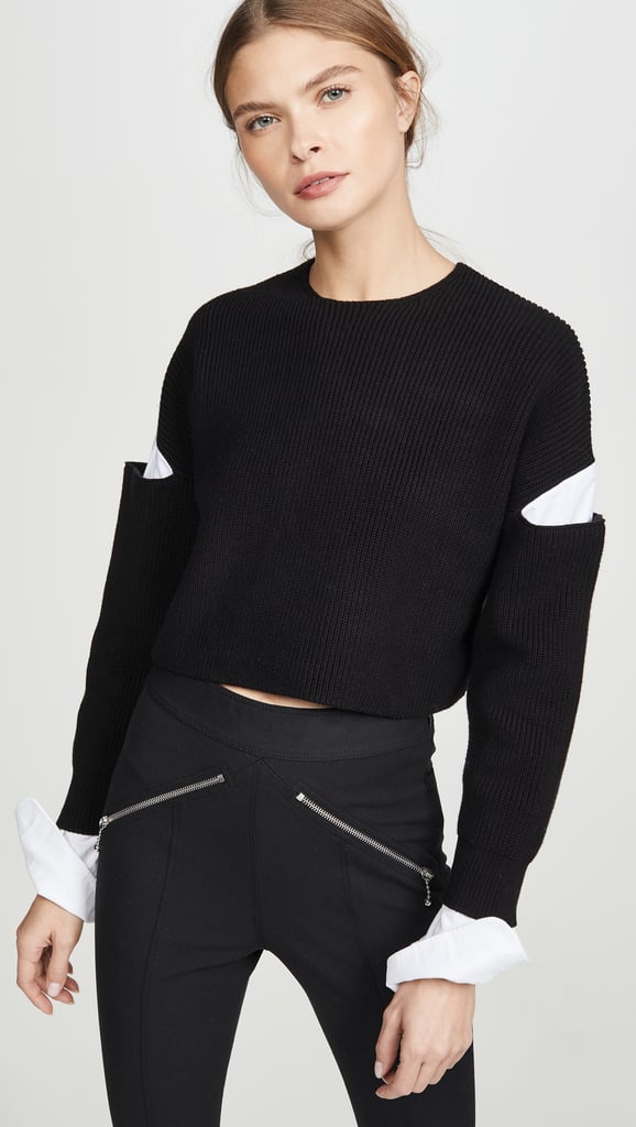 Alexander Wang Cropped Pullover Oxford Shirt