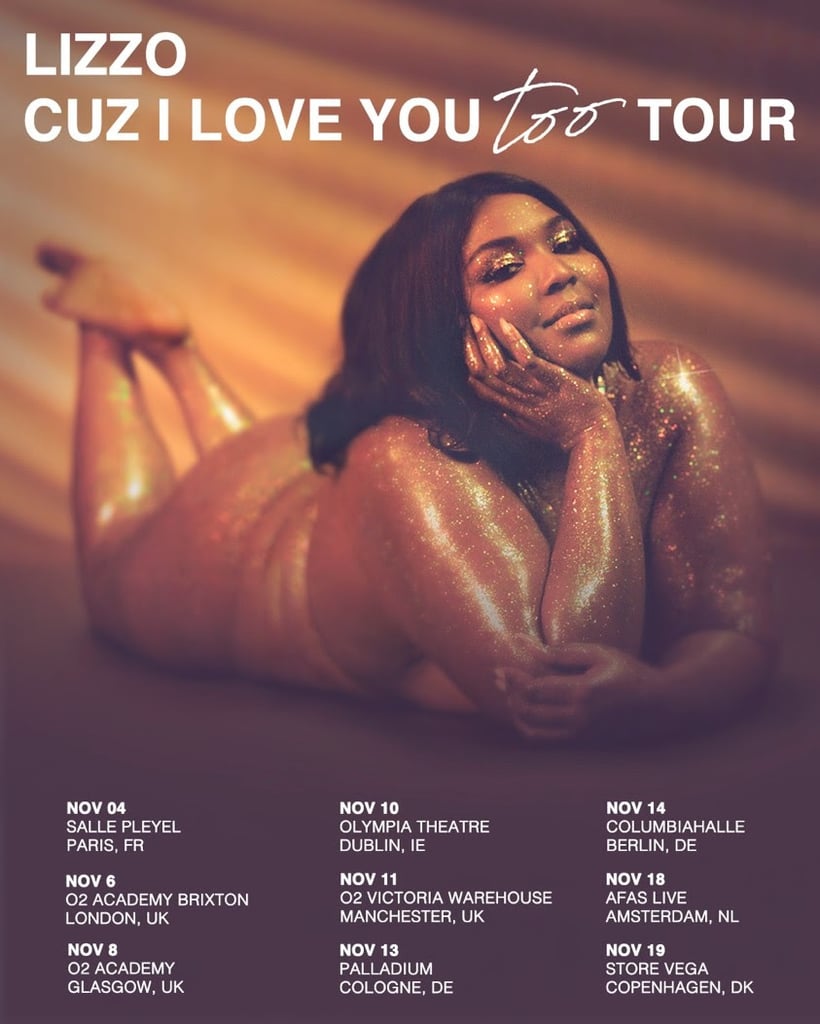 Lizzo Cuz I Love You Too UK and European Tour 2019 Details