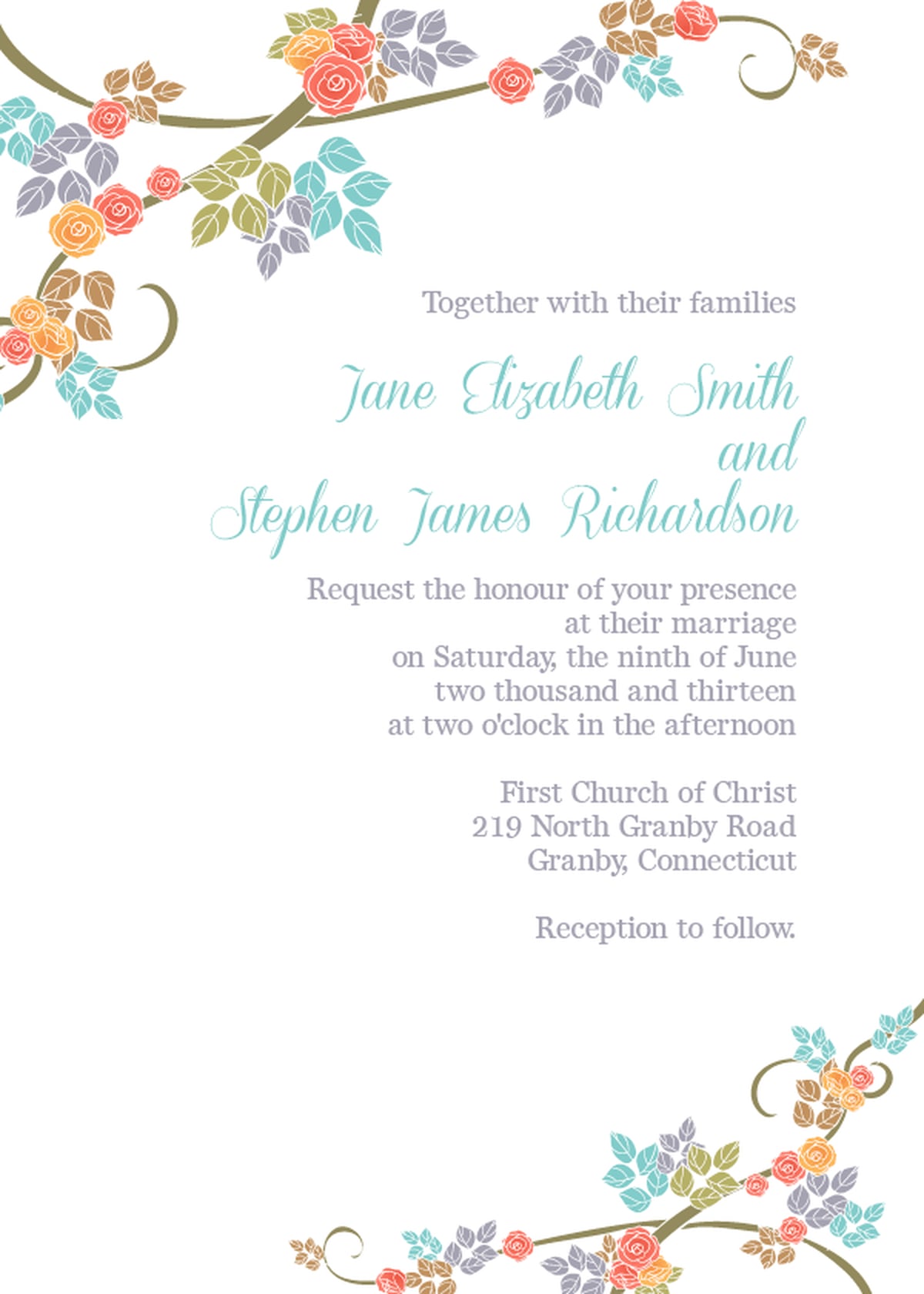 Free Printable Wedding Invitations PS Smart Living