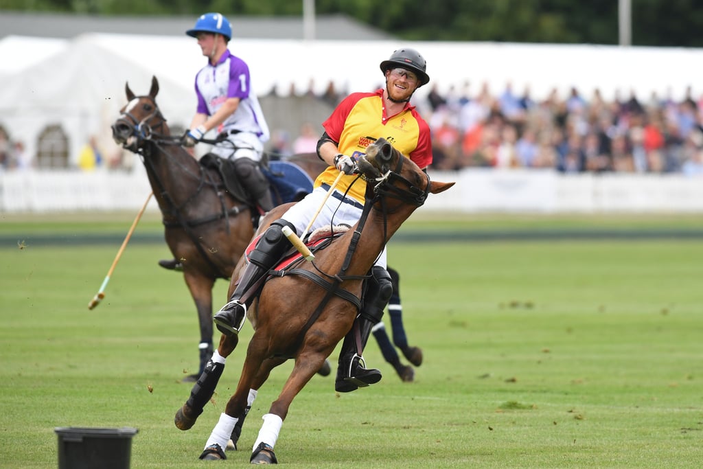 William and Harry at Polo Charity Match in England July 2017
