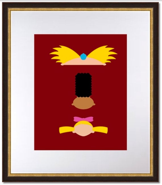 Hey Arnold Minimalist Art  ($5)