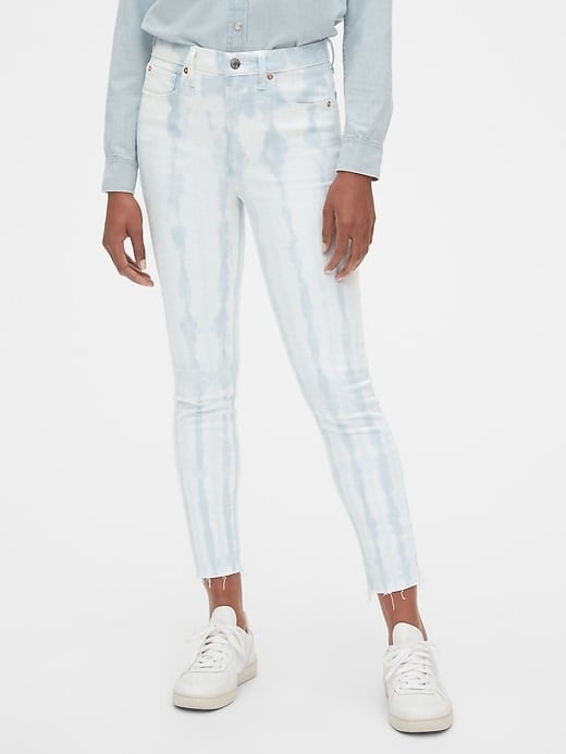 Gap High Rise Tie-Dye True Skinny Jeans with Secret Smoothing Pockets