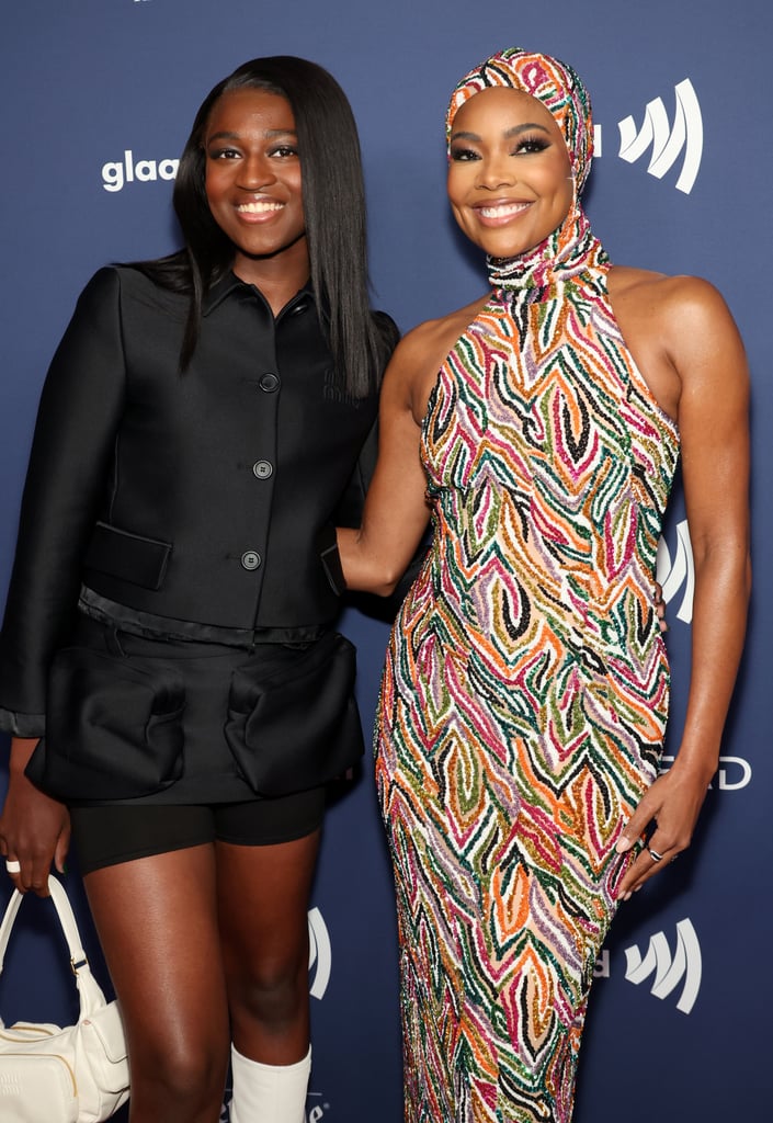 Zaya Wade and Gabrielle Union at 2023 GLAAD Media Awards