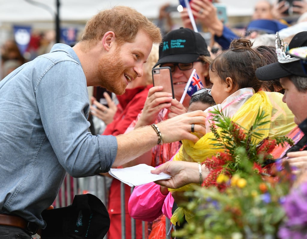 Prince Harry's Black Ring on Royal Tour in Australia 2018