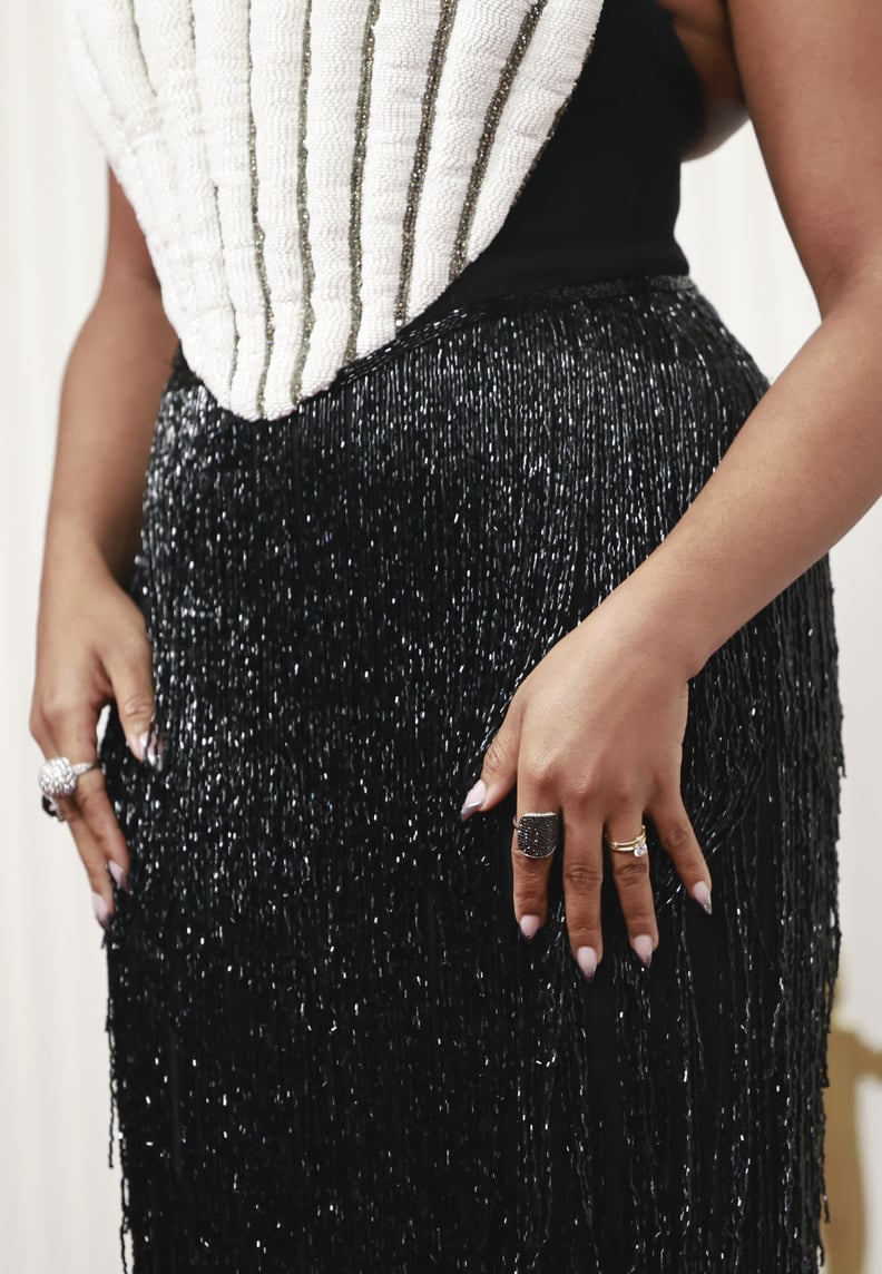 Quinta Brunson's Chrome French Manicure at the SAG Awards
