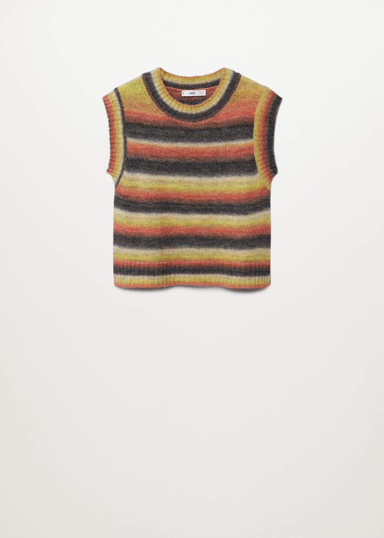 Mango Multicoloured Knitted Vest