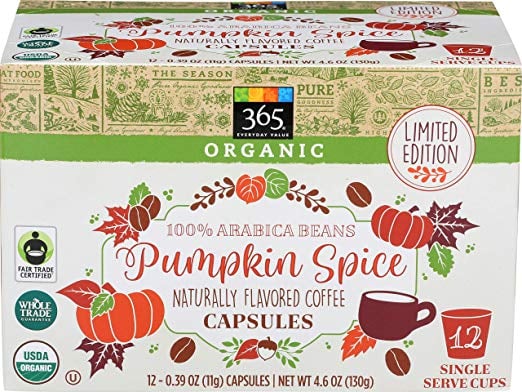 365 Everyday Value Pumpkin Spice Coffee Capsules ($7)