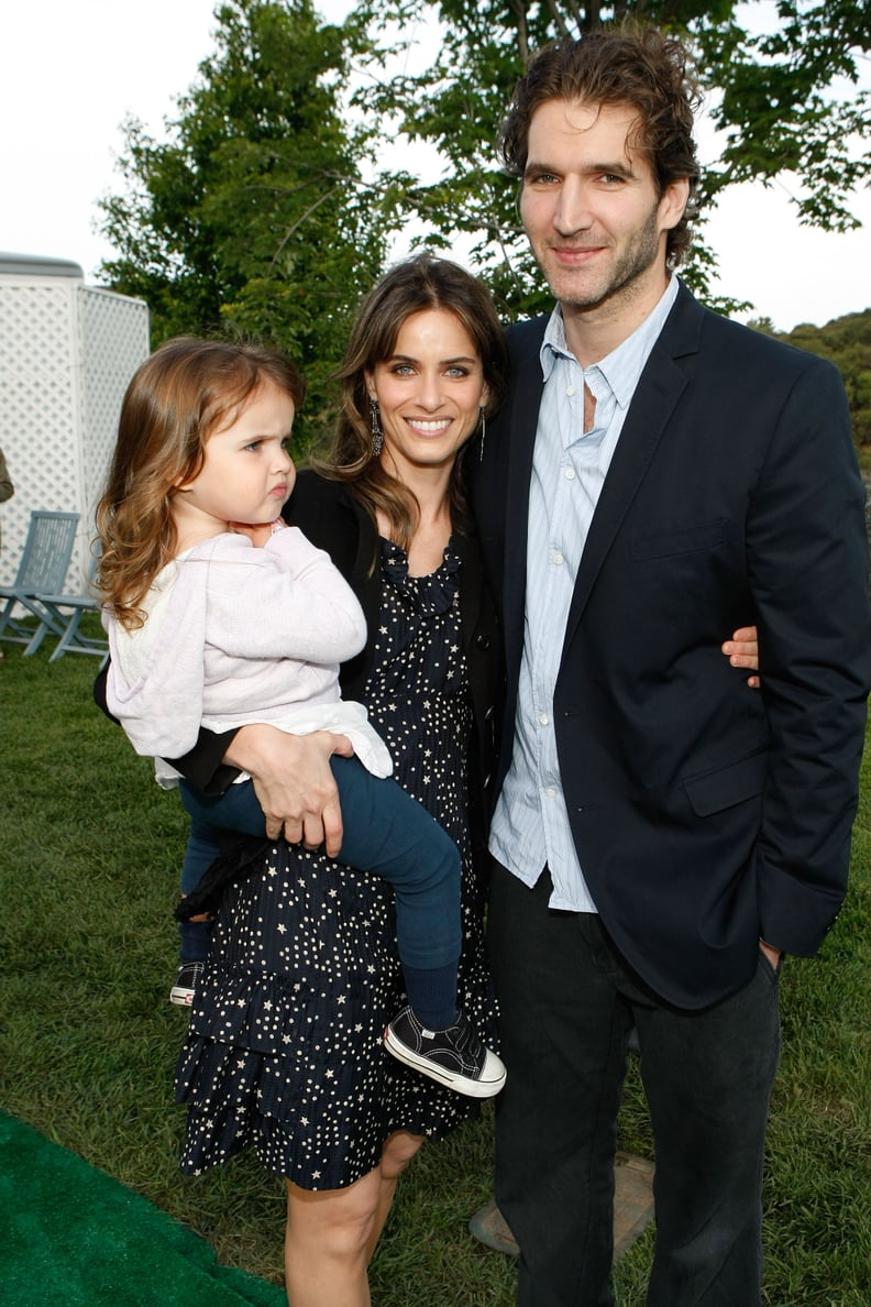 TOPANGA, CA - MAY 30:  (L-R) Frances Pen Benioff, Actress Amanda Peet and Writer David Benioff attend Michael J. Fox Foundation For Parkinson's Research Summer Lawn Party held at a Private Residence on May 30, 2009 in Topanga, California.  (Photo by Micha