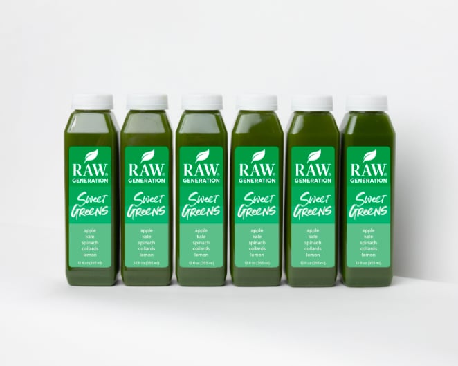 Raw Generation Sweet Greens Juice Drinks That Support Your Immune
