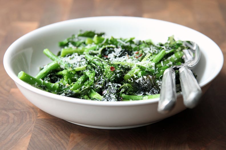 Roasted Broccoli Rabe With Lemon, Chili Flakes, and Parmesan
